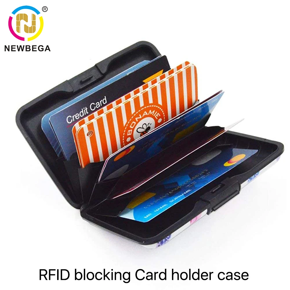 RFID Блокировка Кредитная карта протектор мужские и женские алюминиевые держатели