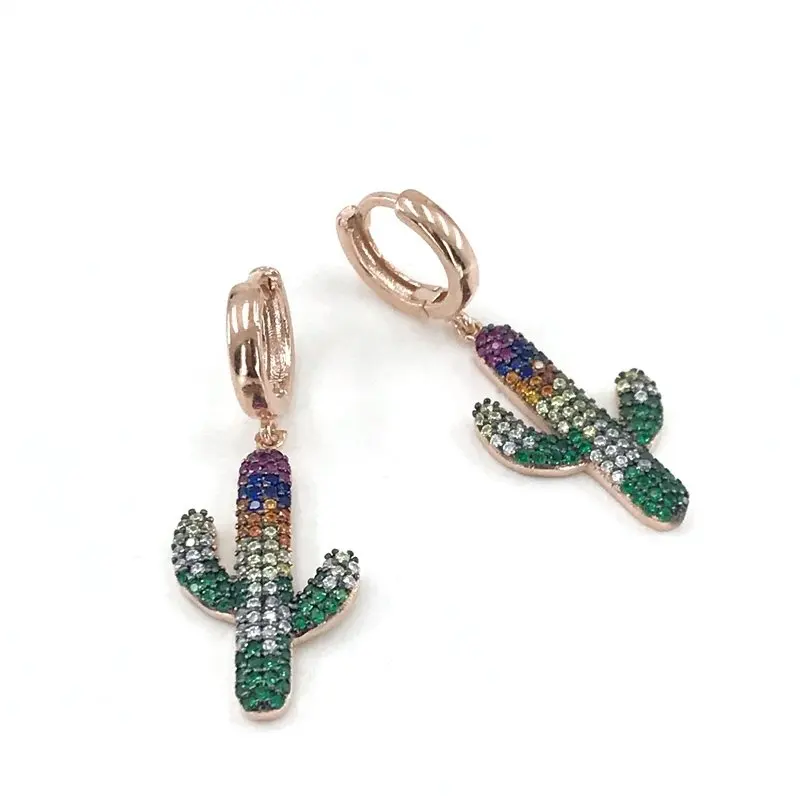 Заказное производство кактус серебряные серьги | Украшения и аксессуары