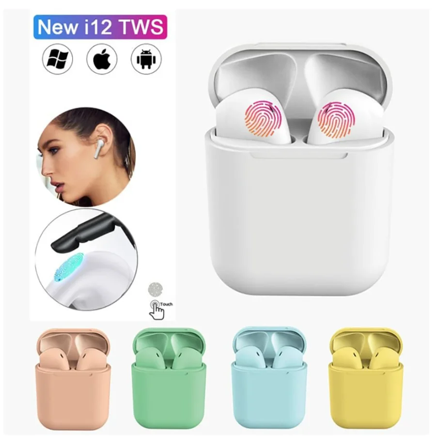 

i12 TWS Fone de Ouvido Bluetooth com microfone para iOS / Android