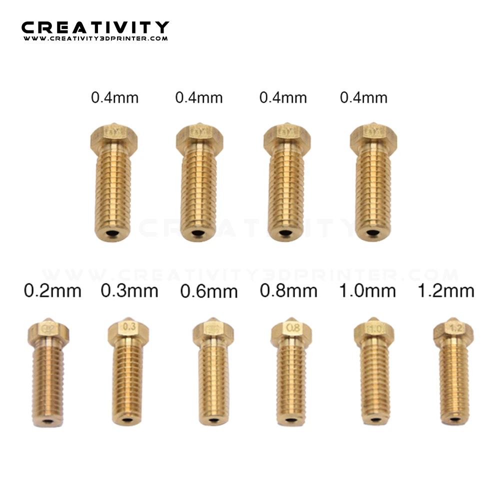 3D принтеры вулкан насадка латунь для артиллерия Sidewinder X1 и Genius 0 2/0 3/0 4/0 6/0 8/1 1 75 мм