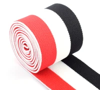 38mm elastic oak colorful striped elastic webbing elastic waistband elastic redwhiteblack strap webbing by the yard