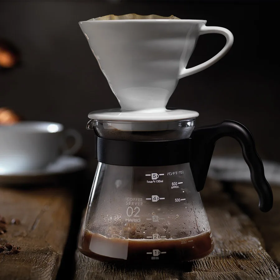 Hario капельница V60 02 | фарфоровая капельница | V60 02 стильная чашка капельного фильтра для кофе | V60 фарфоровая капельница | Постоянный фильтр