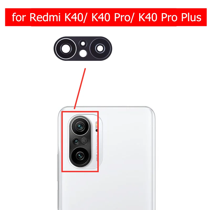 Стеклянные линзы для камеры Xiaomi Redmi K40/ K40 Pro/ Pro Plus запасные части ремонта и задней