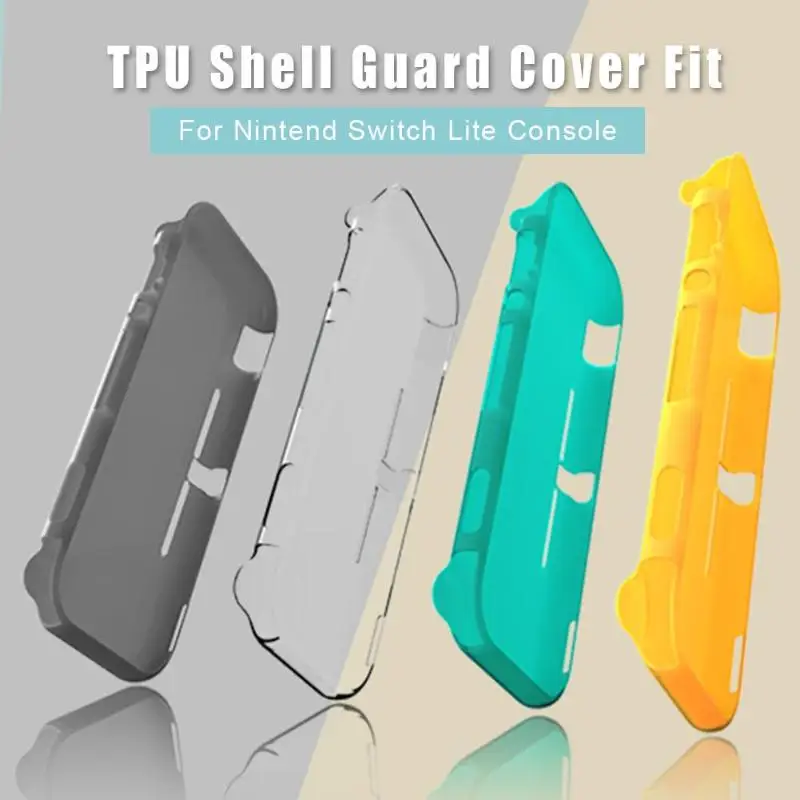 Полный защитный ТПУ чехол пригодный для kingd Switch Lite прозрачный задняя крышка