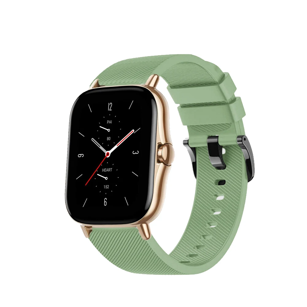 Ремешок для смарт-часов amazfit gts 2 bip силиконовый цветной браслет высокой плотности