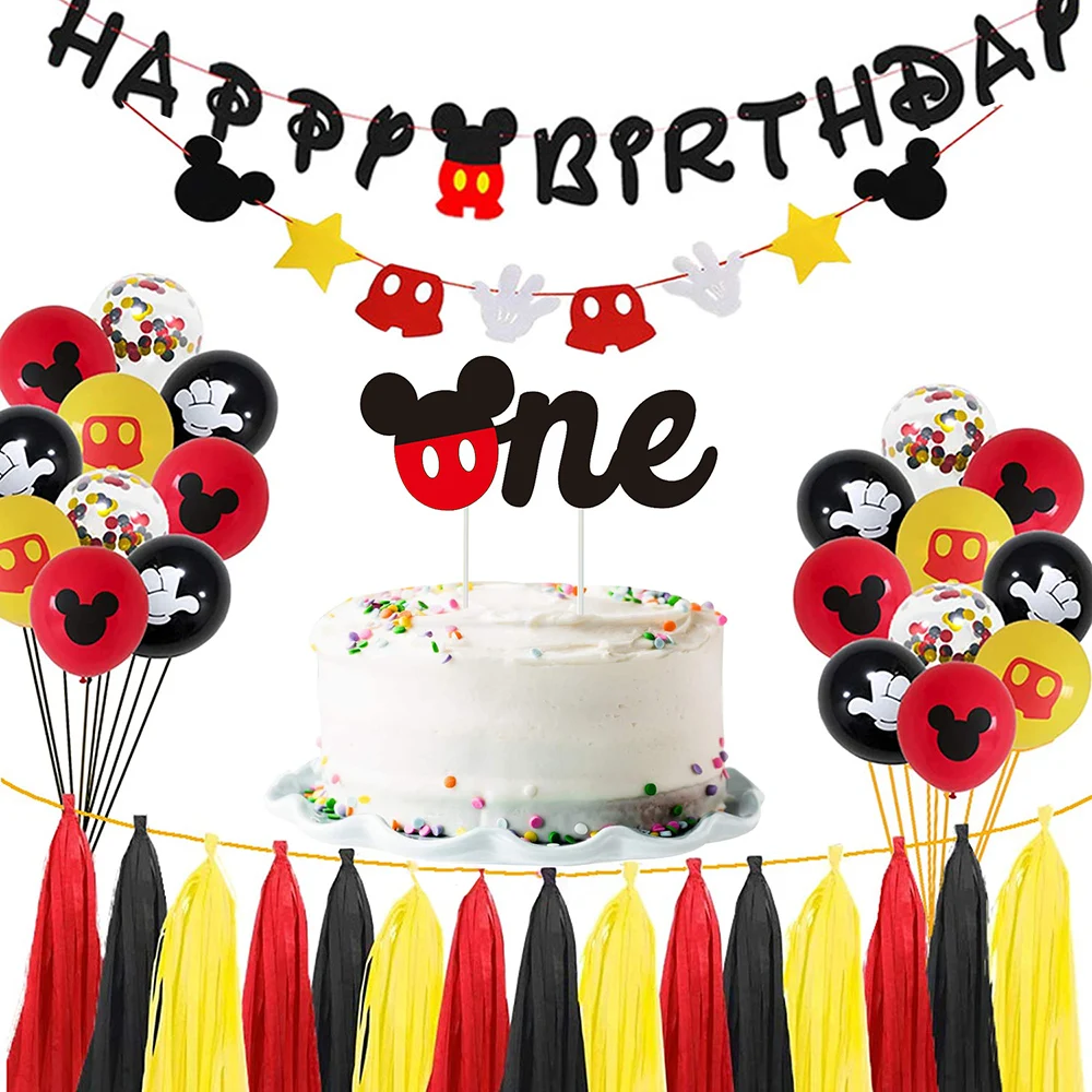 

Mickey Mouse 6 kids favor Birthday Disposable tableware Party Ideas for Kids of All party supplies decorations