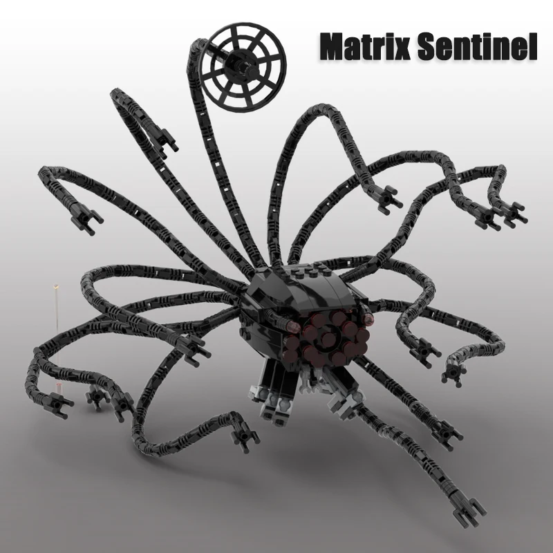 

Строительный блок MOC Matrix Sentine, модель фильма, научная фантастика, монстр-осьминог, детская игрушка, подарки