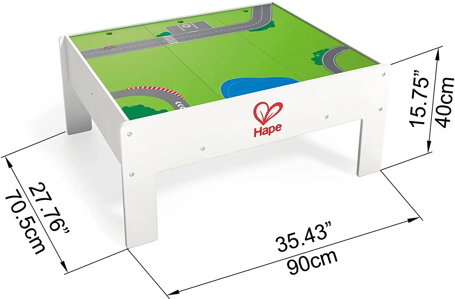 Двусторонний стол Hape с системой хранения (E3714_HP) |