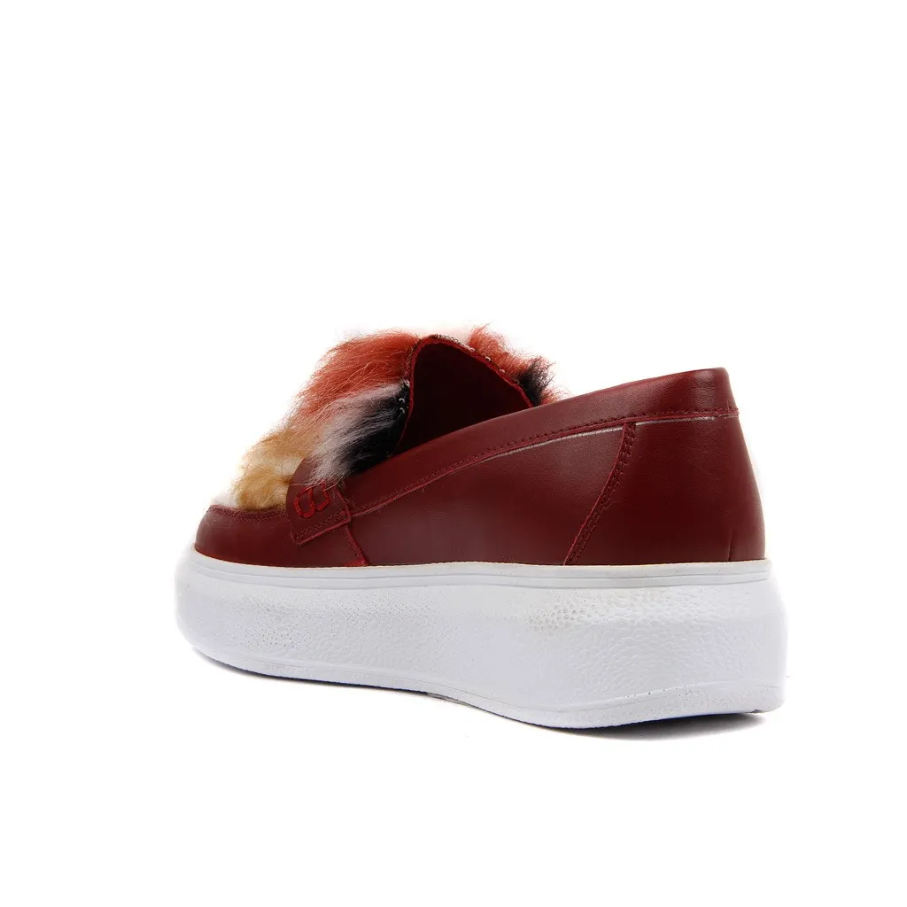 Женская Повседневная обувь Sail-Lakers из натуральной кожи бордового цвета | Обувь