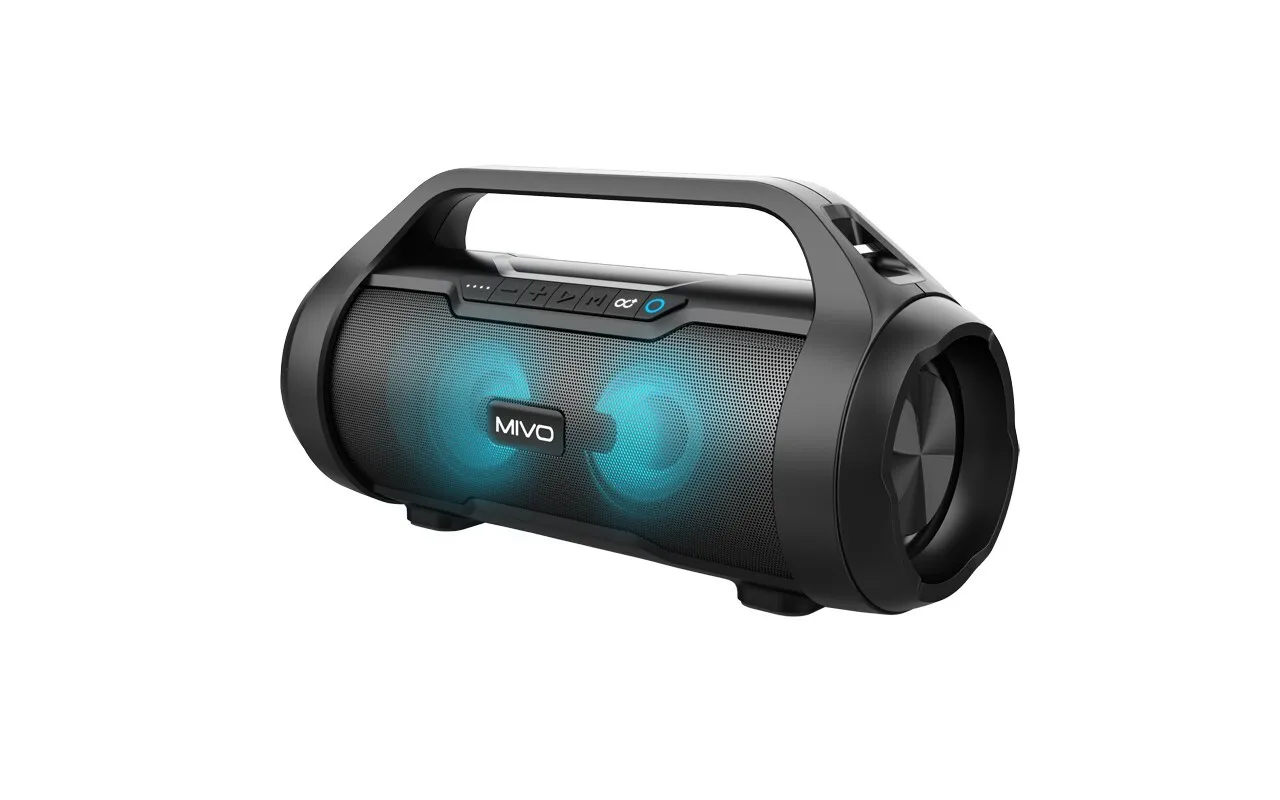 Колонка Mivo M12 (19W/3D-Stereo/Bluetooth 5.0/AUX/TF/USB/FM/Line-IN/АКБ-3000Mah) |