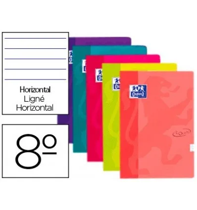 Блокнот Оксфорд Топ экстрадиция 8 80 листов горизонтальные разные цвета TOUCH 5 шт| |