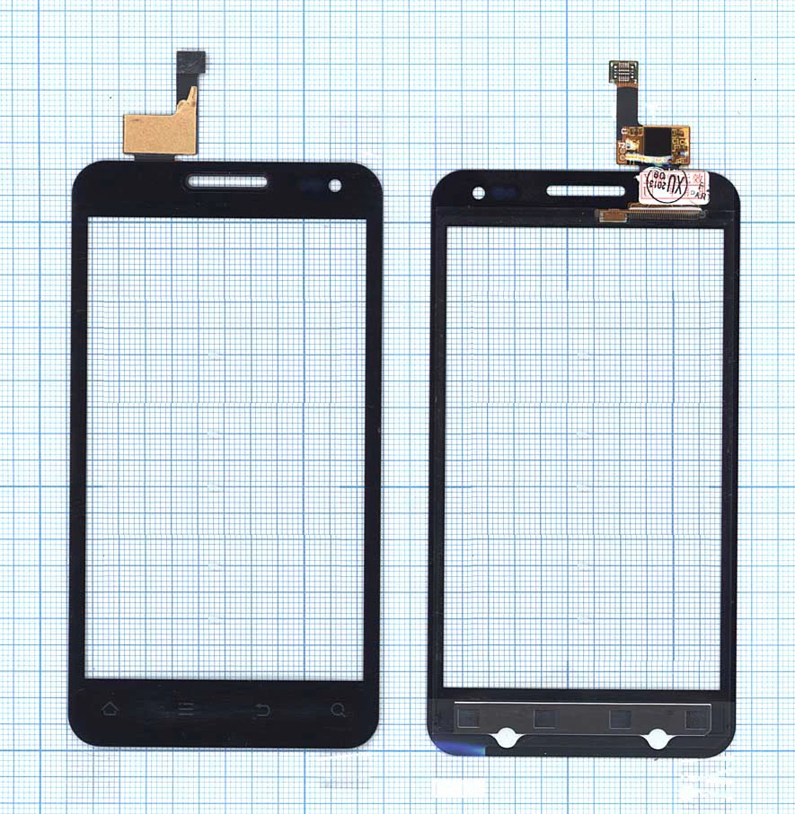 Сенсорное стекло (тачскрин) для ZTE V8110 черное