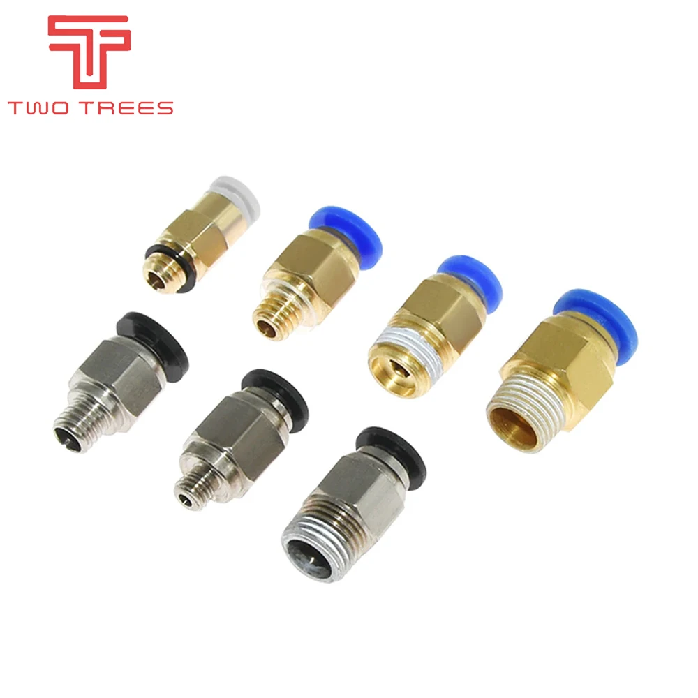 5 шт./лот 3D части принтера пневматические фитинги PC4 M6 много Тип для 4 мм PTFE трубка