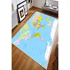Забавная карта мира узорчатый Детская комната игровой ковер коврик татами декоративный коврик для спальни Декор кварто килим