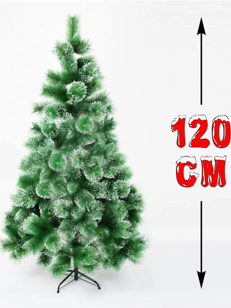 

2021NEW New Year's artificial Christmas tree fir pine fluffy green with cones and snow at the tips 120/150/210