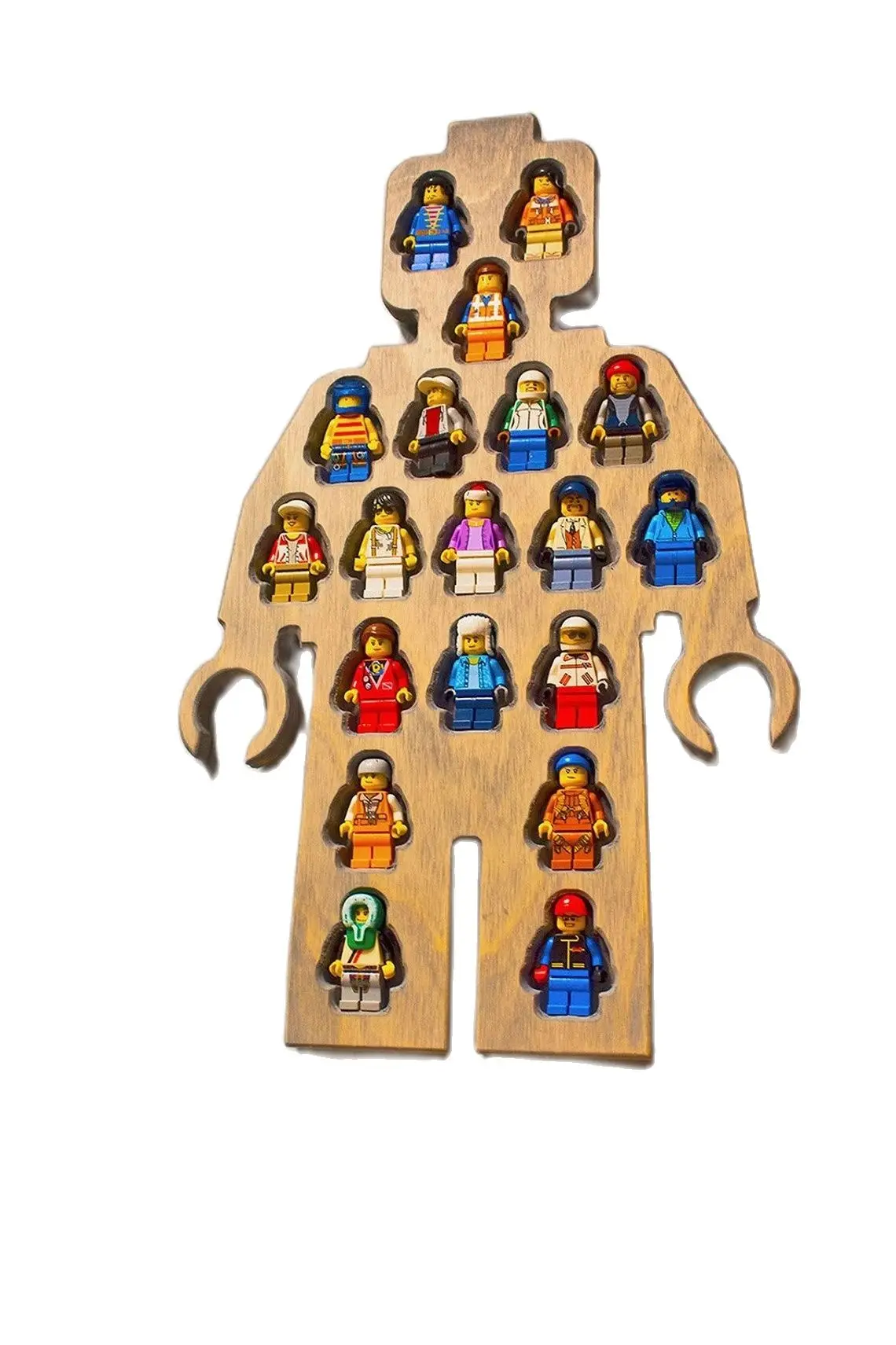 

Display Shelf for Minifigures Toys Wooden Handmade Storage Rack for Wall Hanging Kids Gift Christmas Gifts Wall Decorations