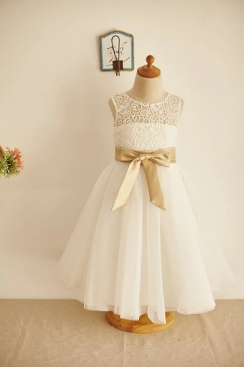 

Flower Girl Dresses For Weddings Lace First Communion Dresses Girl