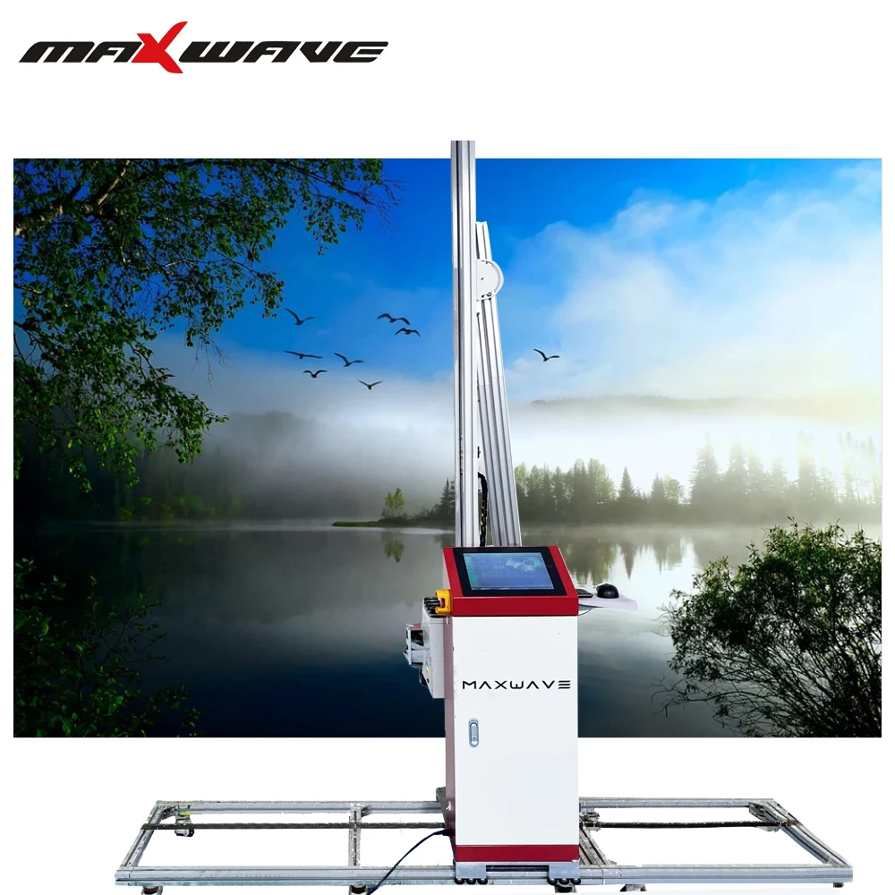 Buy Grande formato ao ar livre interior 3d direto para parede vertical mural impressora de parede uv preço da máquina de impressão de parede