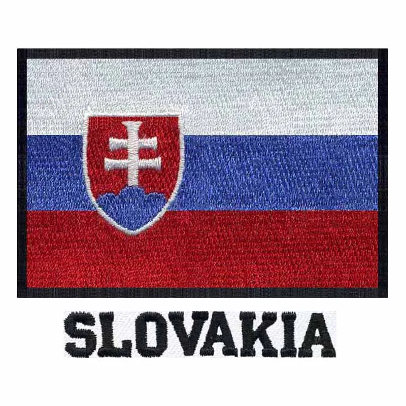3 дюймовая широкая вышитая нашивка с флагом Словакии вся детская одежда и