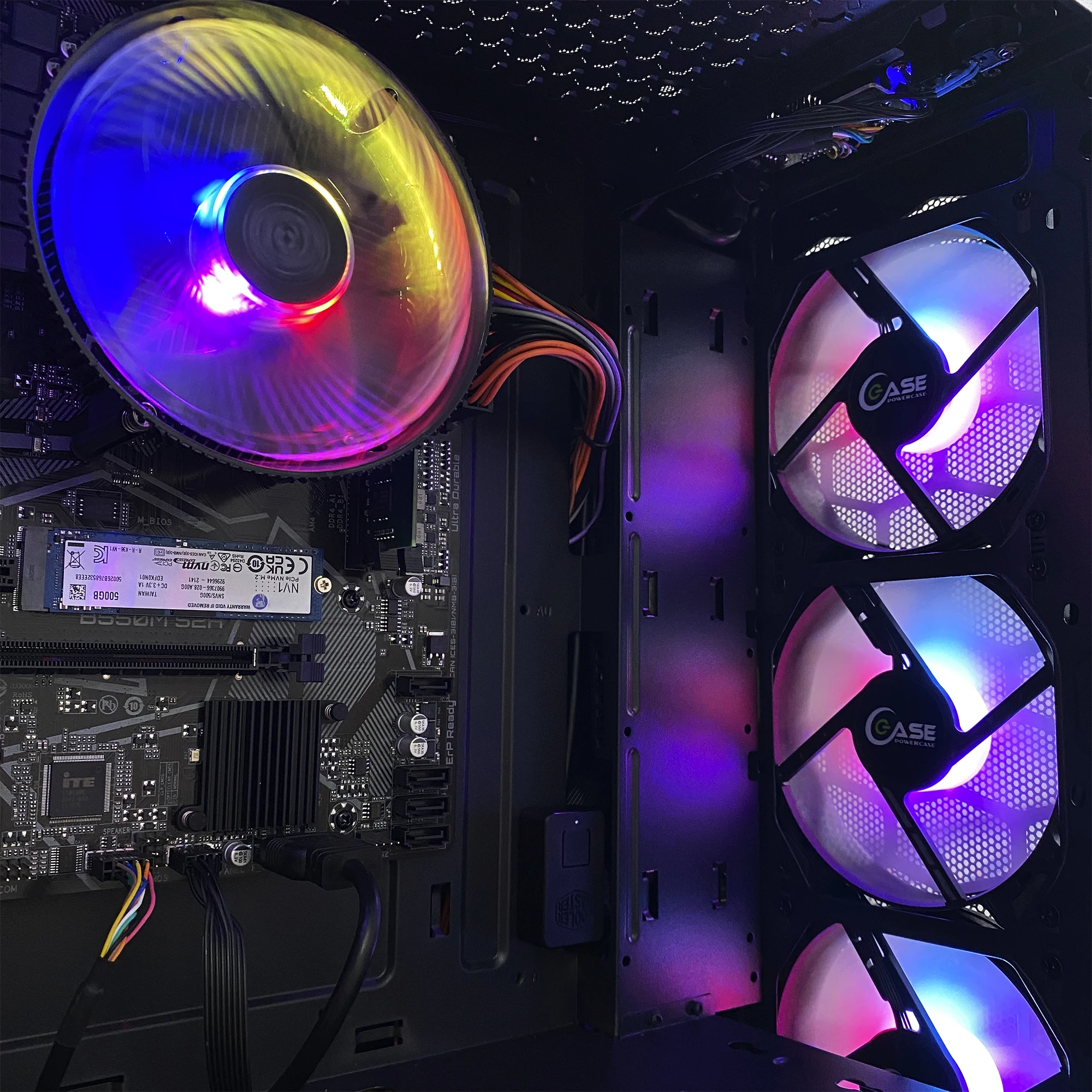 Игровой компьютер АЛЛИГАТОР 3.0 V3 AMD Ryzen 5 5600G/32GB/512Gb PCI-E SSD/1000GB HDD/Radeon VEGA 7/B550M/Win10/Wi-Fi/MS