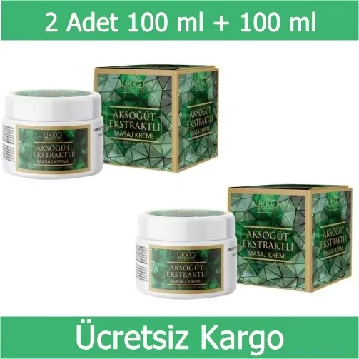 2 PCs Aksöğüt Massage Cream 100 ML (Ak Willow) Ukko Cosmetics 298378048