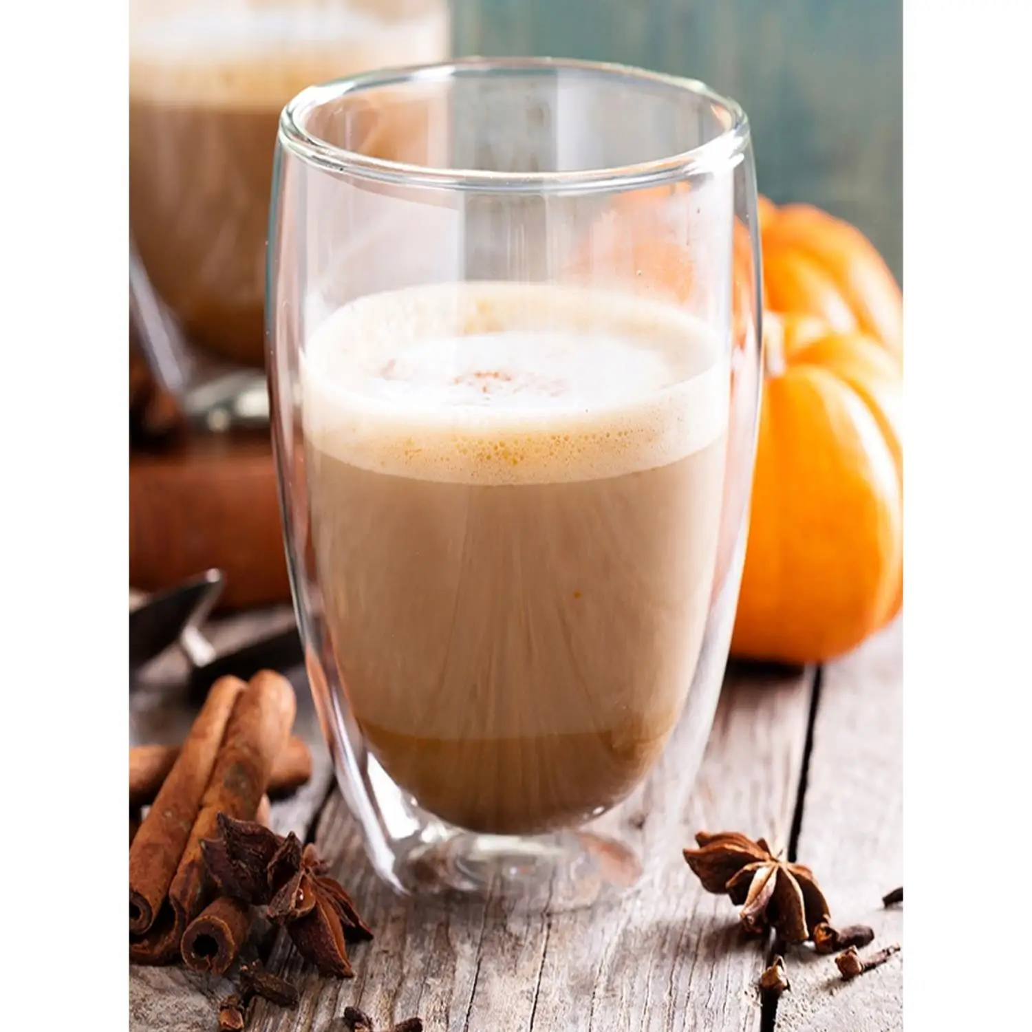 Стеклянная чашка(кружка) с двойными стенками для чая кофе капучино латте объем 80