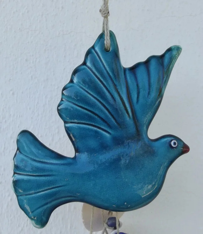 

Handmade Ceramic Blue Bird Home Garden Balcony Tree Office Decoration Ornament Gift Products To Be