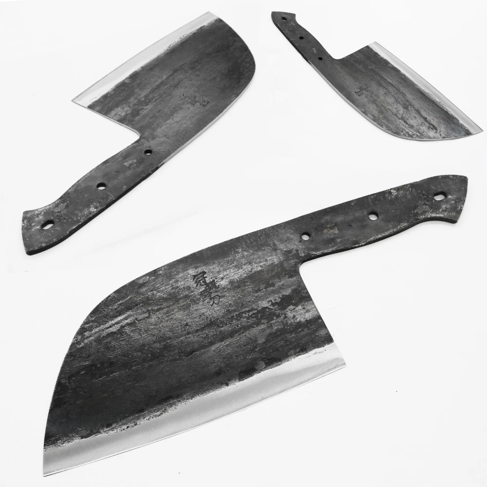 Ручной Кованый нож шеф повара двухслойный кованый китайский Кливер DIY пустое