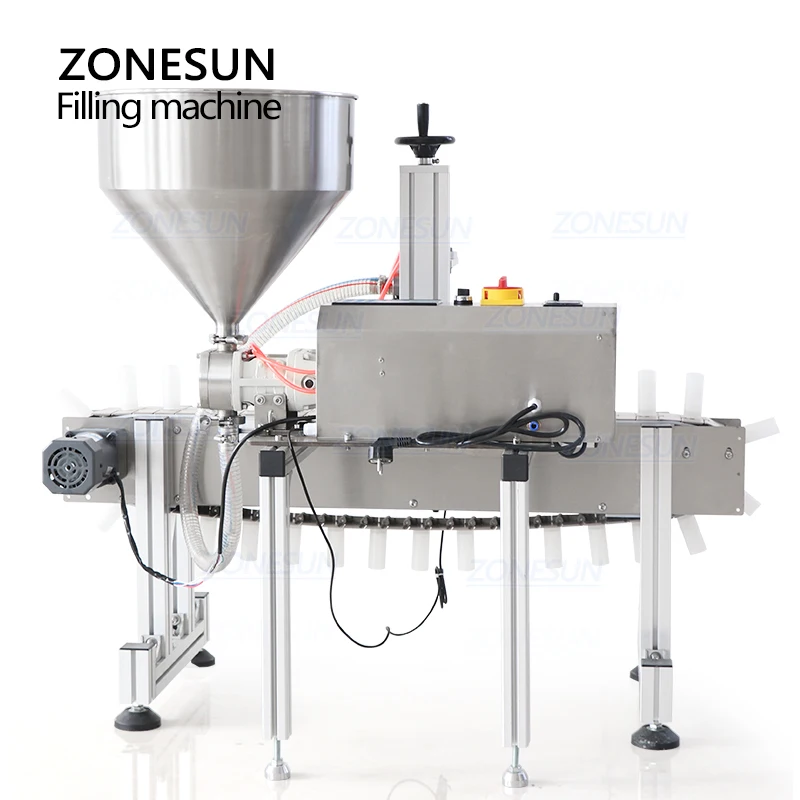 ZONESUN ZS-DTGT900CZ автоматическая машина для розлива пасты мягкой зубной крем рук