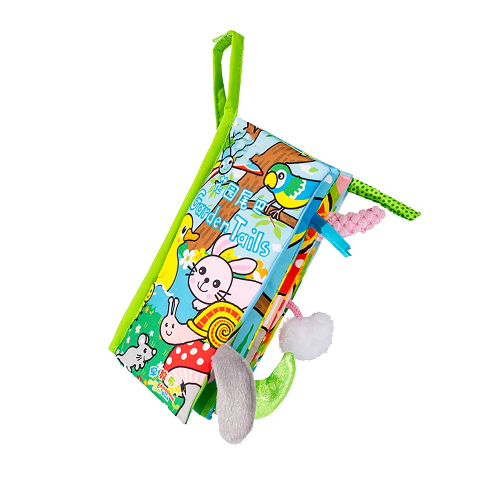 

Kids Baby Toys Montessori Book Educational Animal Tail Step Book Puzzle Early Education Baby Toys 0-12 Months