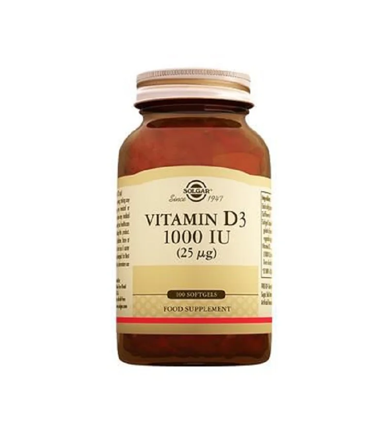 

Vitamin D3 25 Mcg 10,000 IU 100 Softgel Healthy Bones Dental Tissue System Herbal Tablettes Capsules