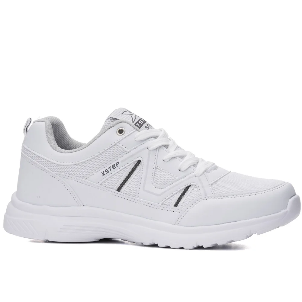 Summer Men 'S White Sport Shoes Light Casual Comfortable Soft Outsole Sporty Running Daily Walking Lace-Up Quality Design Fashion 2022