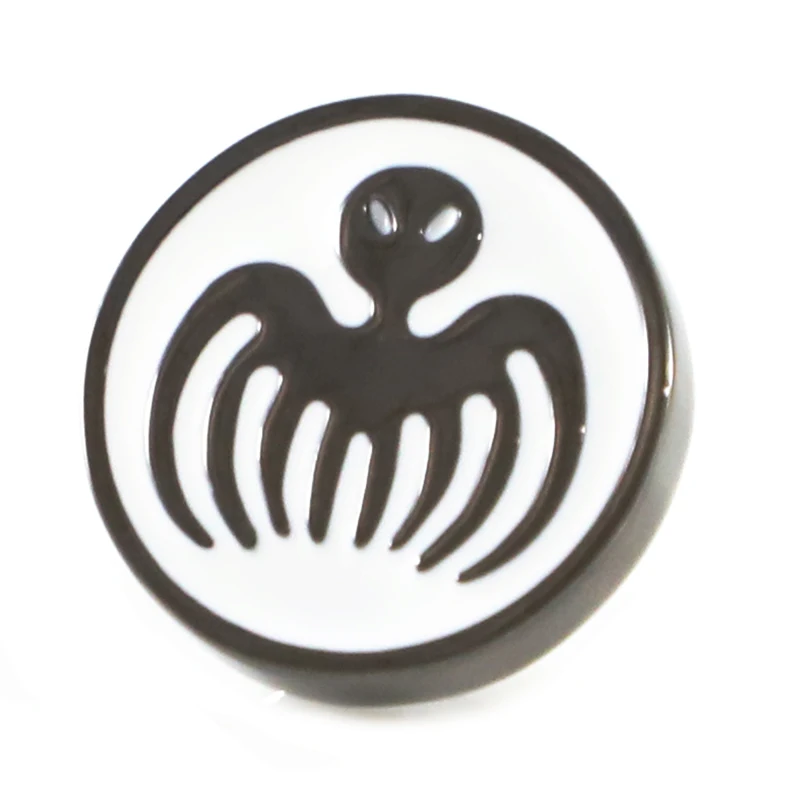 Заколка с изображением символов черепа лацкана комиксов персонажей из фильма