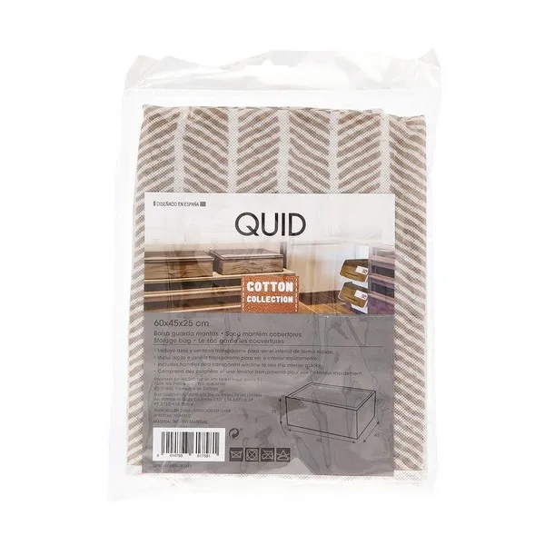 Сумка для хранения Quid Cotton Textile (60x45x25 см) | Дом и сад