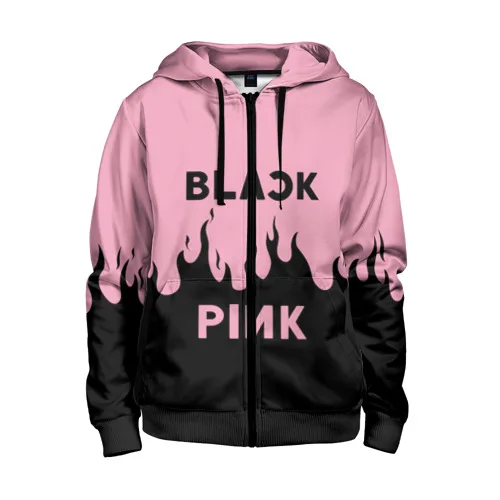 Детская толстовка 3D на молнии BLACKPINK