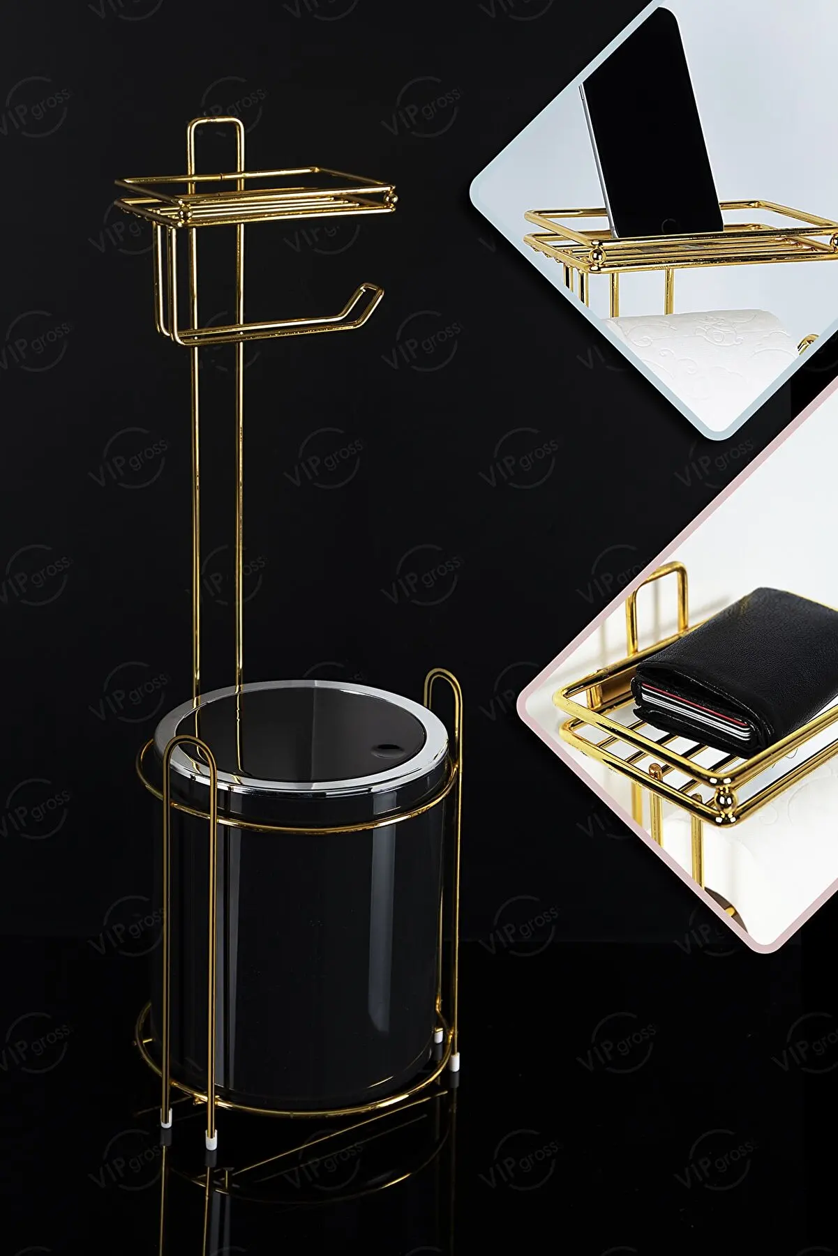 

Kağıtlık Redundant And Garbage Bucket New High Quality Modern Metal Kağıtlık Book Smart Tablet Phone Koyulabilir Color Easy