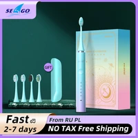 seago sonic electric toothbrush 5 modes waterproof fasth head adult brush usb charging s2 couple gift