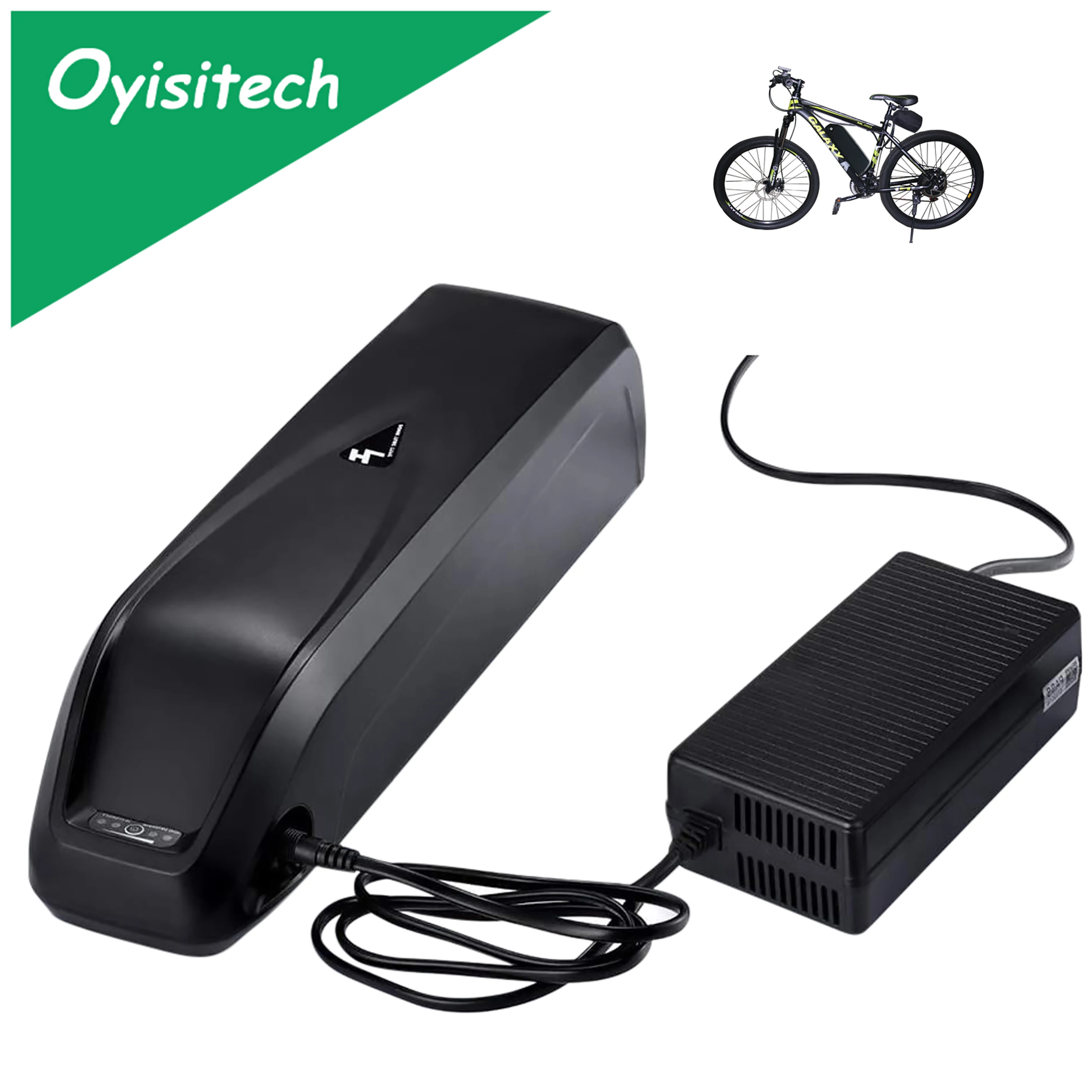 

48V 13AH Hailong E-Bike Lithium Battery with Charger USB Port Electric Bike Battery For 1000W 750W 500W Ebike Battery Motor
