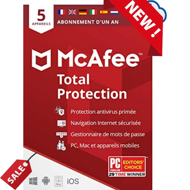 

Устройство полной защиты McAfee 2022,3, антивирусное программное обеспечение для безопасности Интернета, VPN, паролем, конфиденциальность, 1 год с ...