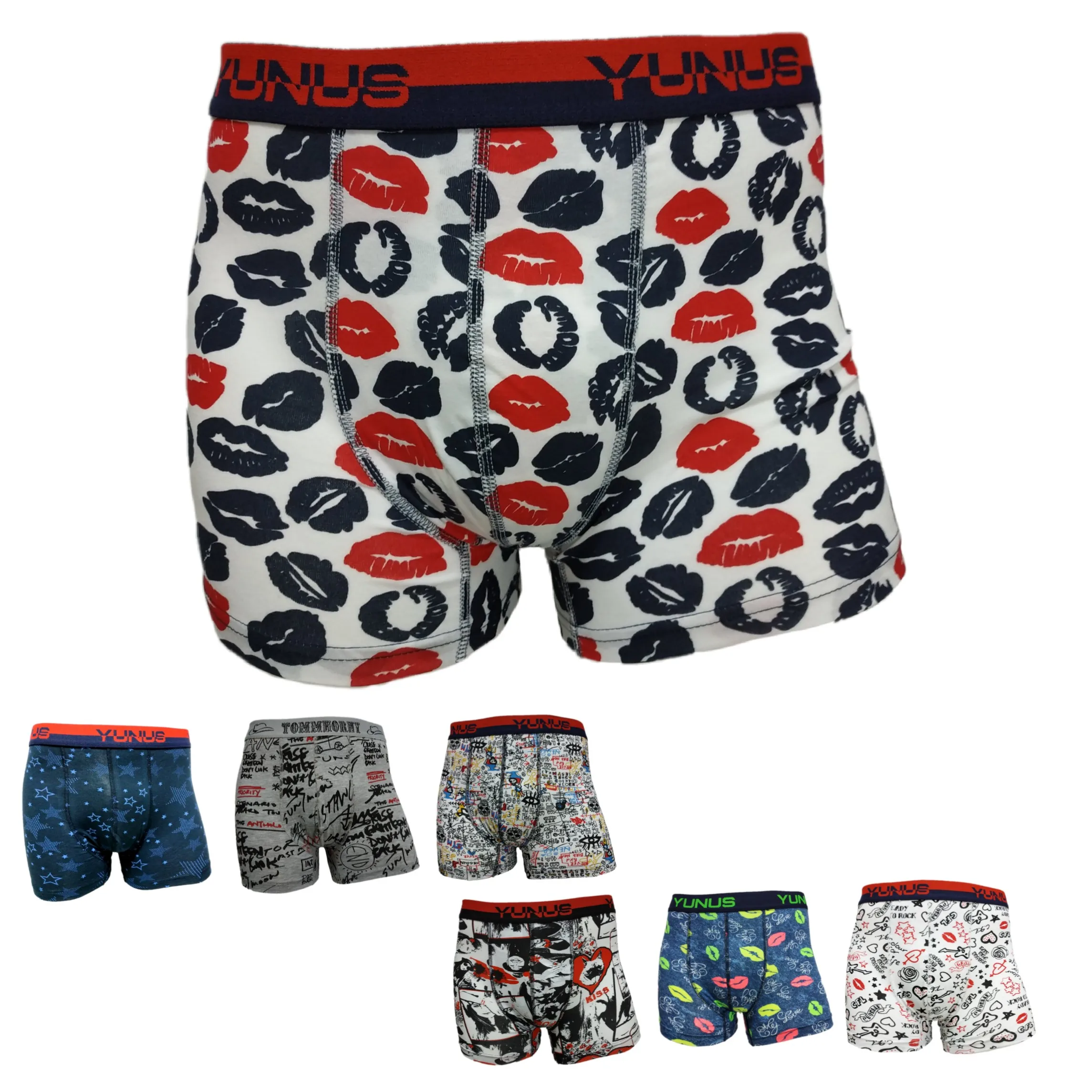 6 шт./комплект мужские трусы-боксеры из лайкры | Мужская одежда