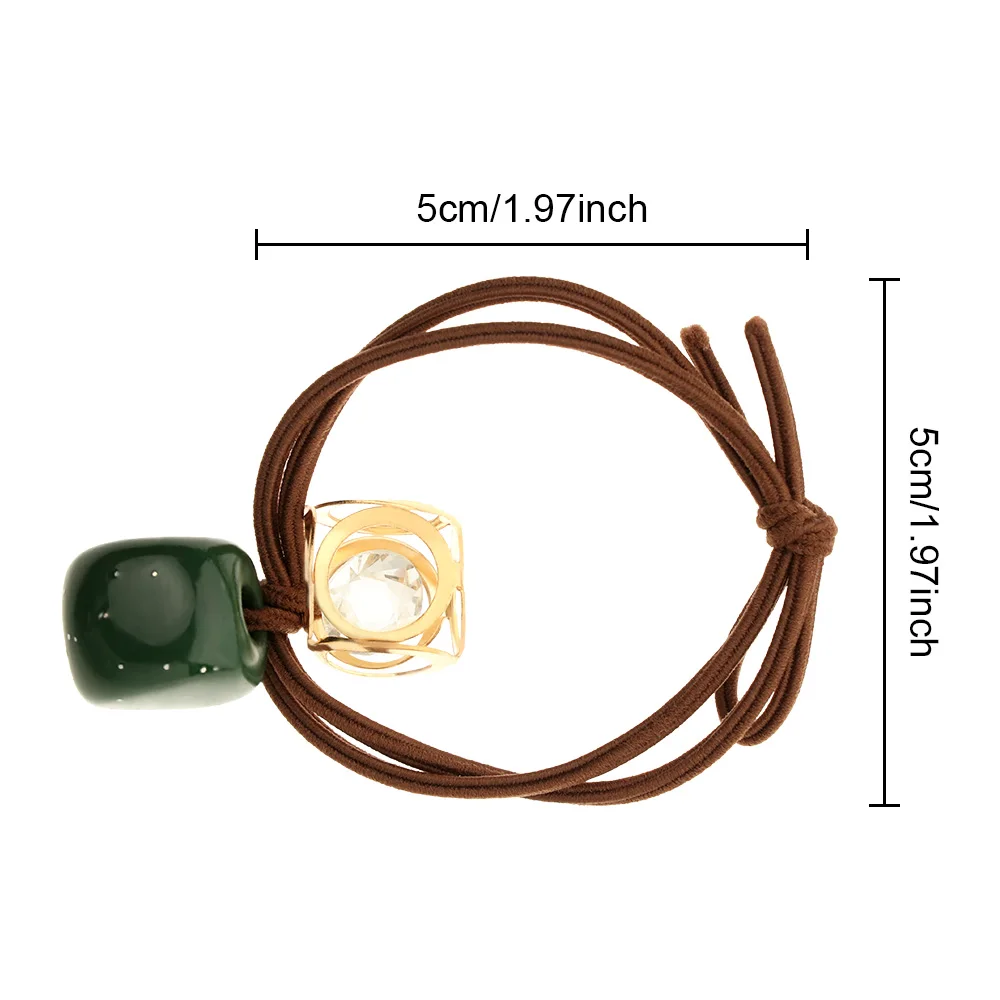 

Fashion Square Elastic Hair Band Korea Hair Accessories For Girls Women Handmade Hair Tie Head Band Hair Scrunchies Ornaments