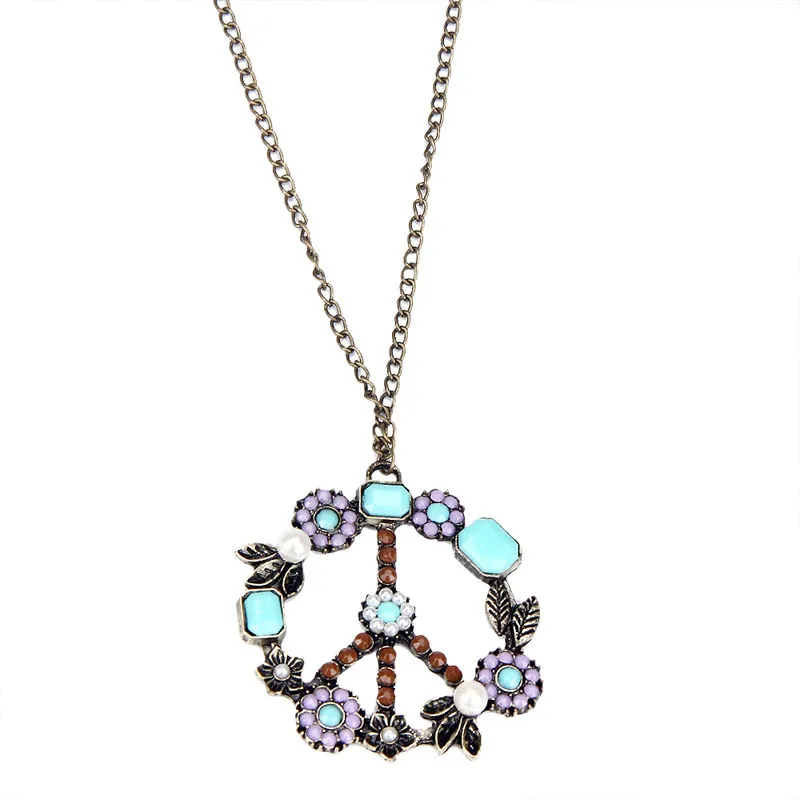 1 шт. богемные модные ожерелья и подвески Ретро жемчужное ожерелье с символом