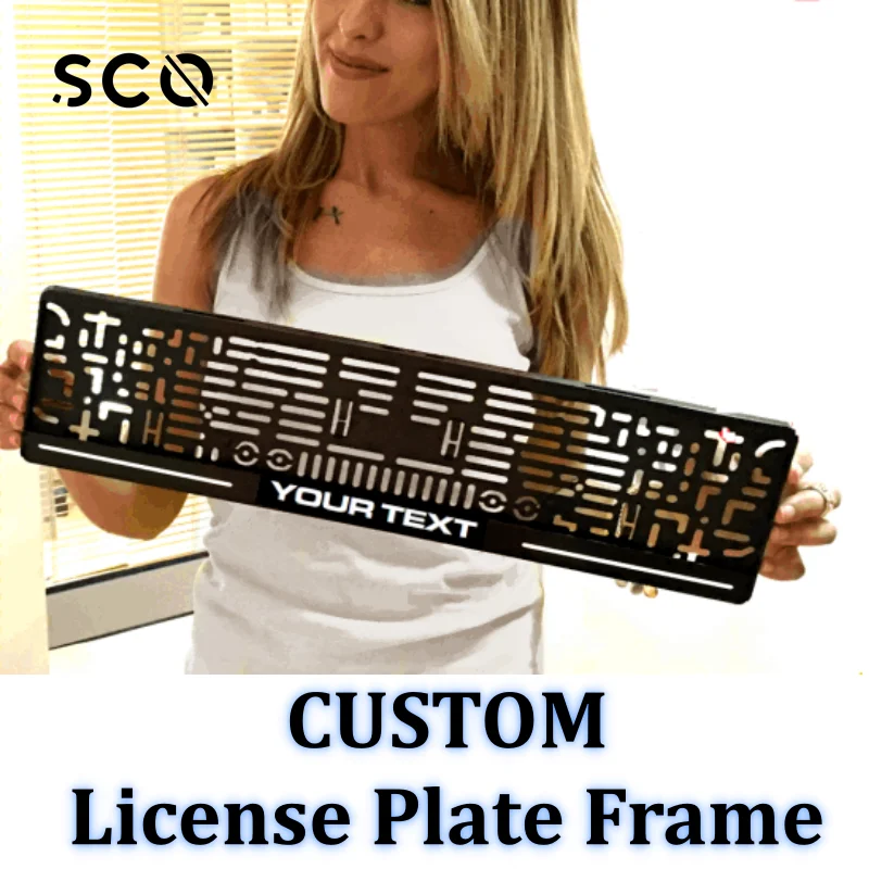 Пользовательская рамка номерного знака автомобильные аксессуары держатель для