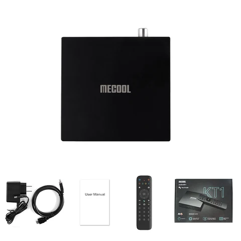 Mecool KT1 DVB S2 телевизионная коробка с Bluetooth Android 10 Amlogic S905X4-B 4K 2T2R Dual WIFI BT Media Player Set-Top Box