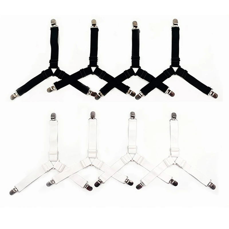 4 шт. эластичные захваты для простыни застежки ремня зажимы на матрас чехол одеял