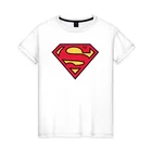 Женская футболка хлопок Superman logo