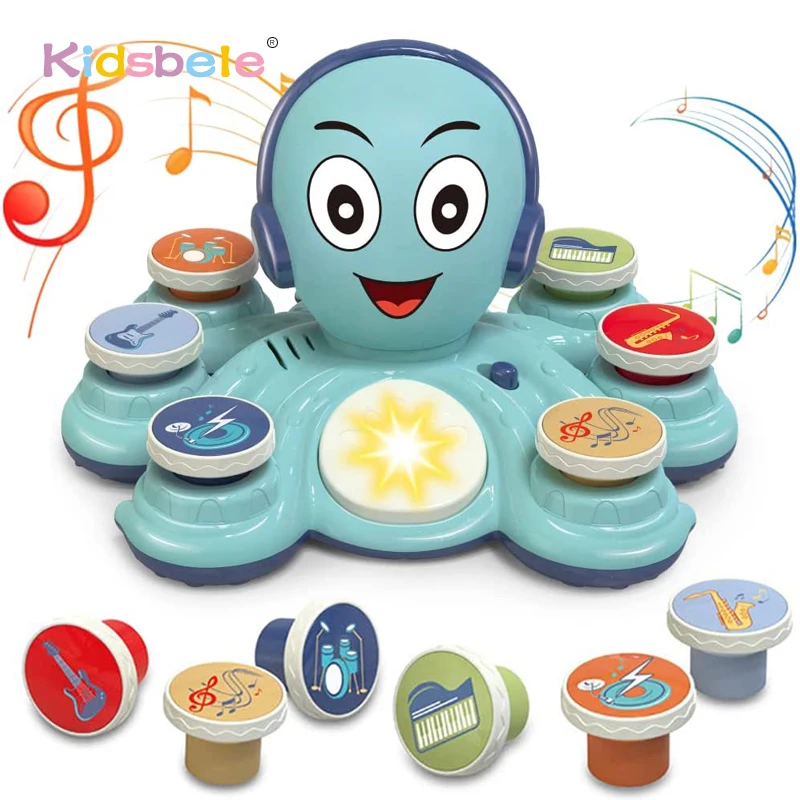 

Baby Musical Toys Learning Toys For Toddlers Octopus Toys Preschooler Educational Instruments Toy For Birthday Gift Boys Girls
