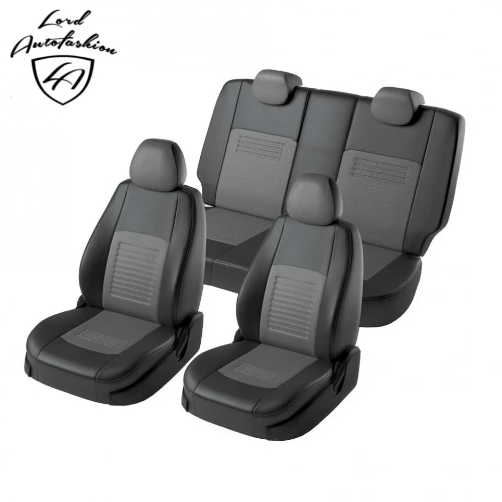 Для Renault Duster 2015 2020 Комплект модельных авточехлов из экокожи (для а/м с задней