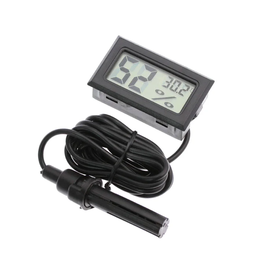 Mini LCD Digital Thermometer Hygrometer Temperature Indoor Convenient Sensor Humidity Meter Gauge Instruments Cable | Инструменты