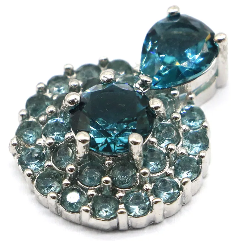 23x18 мм настоятельно рекомендуем розовый турмалин с лондонским голубым топазом